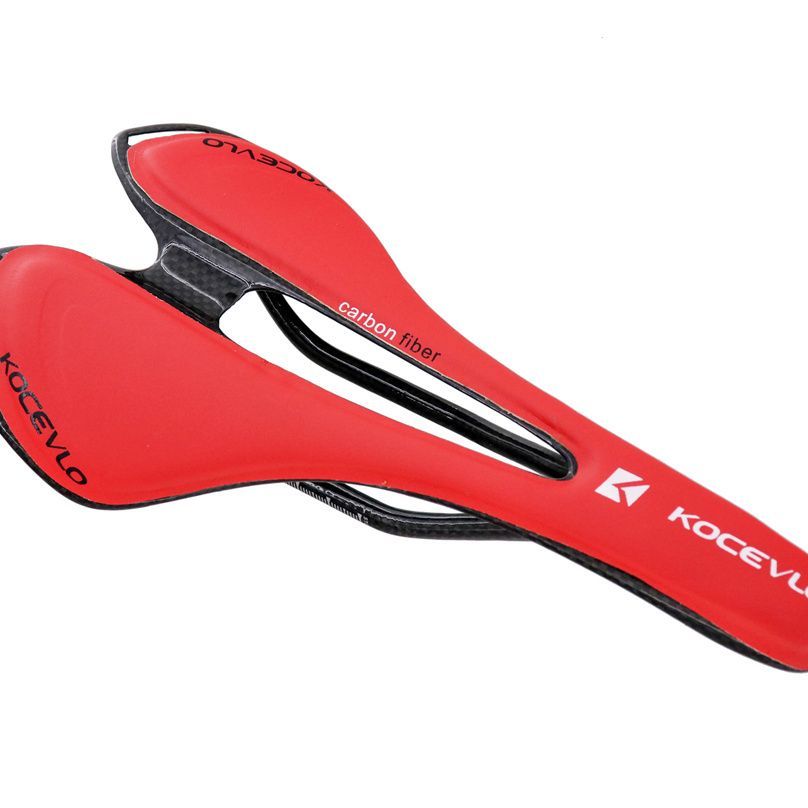 Kocevlo Carbon Fiber Mountain Bike Saddle Blue Cushion Carbon Fiber Seat Pad