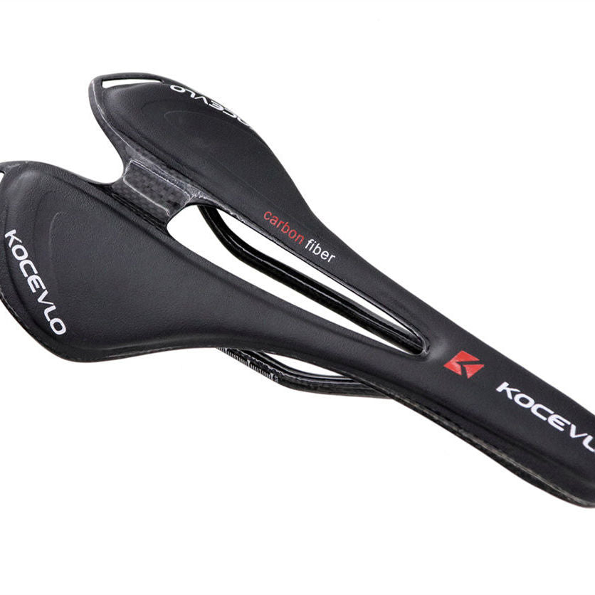 Kocevlo Carbon Fiber Mountain Bike Saddle Blue Cushion Carbon Fiber Seat Pad