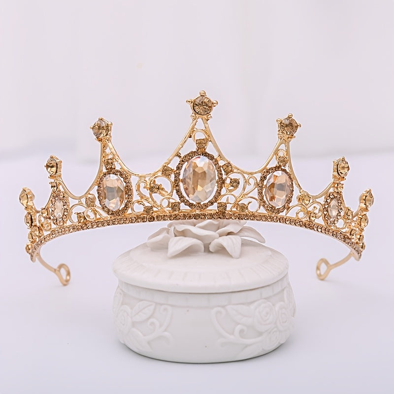 Rhinestone Crown Headband Wedding Bride Princess Queen Hair Tiara