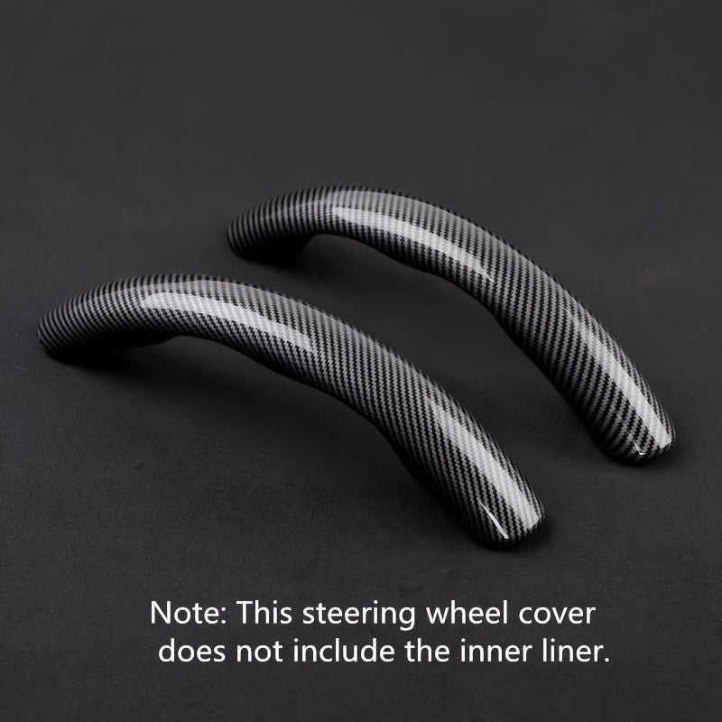 Premium PVC Steering Wheel Cover - Non-Slip, Carbon Fiber Design, Without Inner Circle, Enhanced Grip and Control for a Superior Driving Experience
