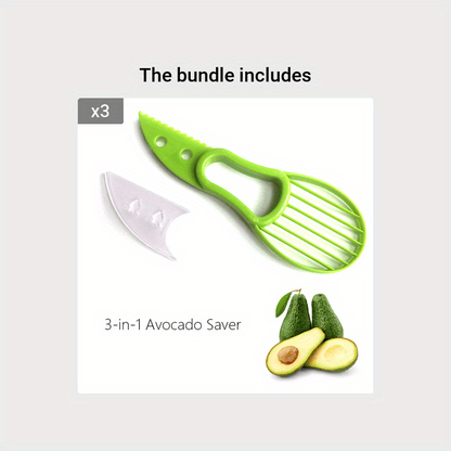 1/2pcs, 3-in-1 Avocado Slicer Shea Corer Butter Fruit Peeler Cutter Pulp Separator Plastic Knife Kitchen Vegetable Tools Home Accessory Kitchen Accessories