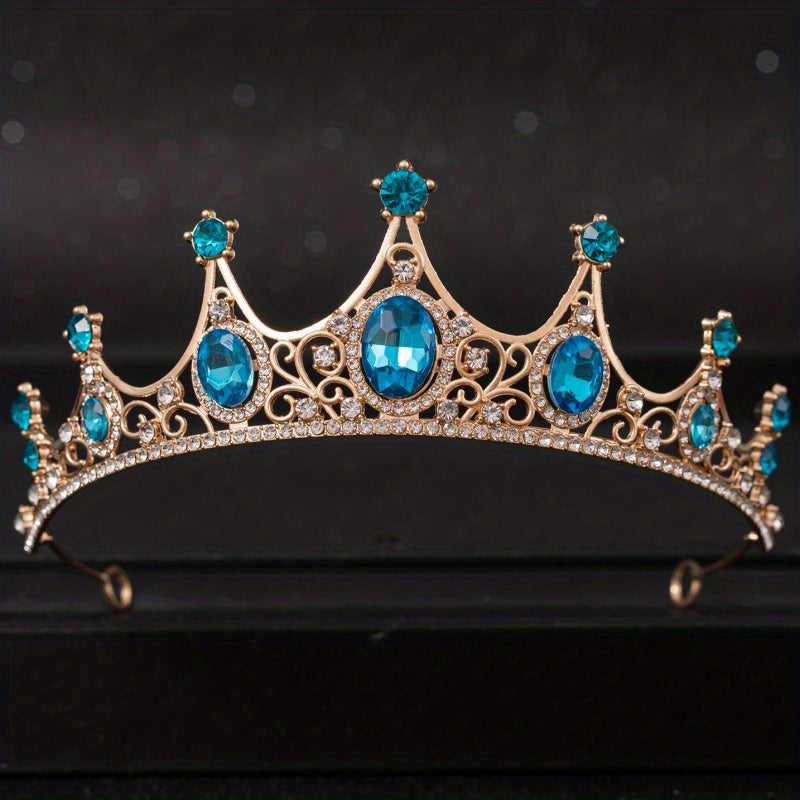 Rhinestone Crown Headband Wedding Bride Princess Queen Hair Tiara
