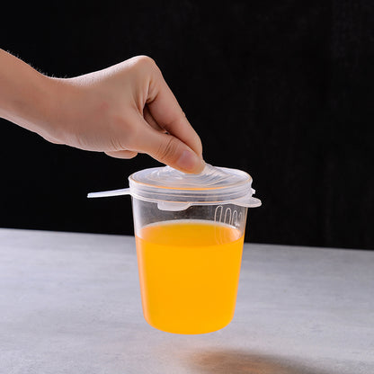 6pcs Silicone Stretch Lids, Reusable Durable Food Storage Lids For Bowls, Silicone Lid Cover, Dishwasher And Refrigerator Safe Storage, Kitchen Supplies