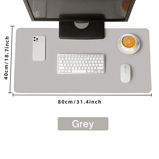 1pc Large Size Office Desk Protector Mat PU Leather Waterproof Mouse Pad Desktop Keyboard Desk Pad Gaming Mousepad PC Accessories