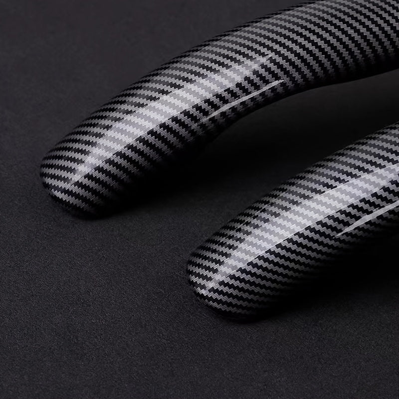 Premium PVC Steering Wheel Cover - Non-Slip, Carbon Fiber Design, Without Inner Circle, Enhanced Grip and Control for a Superior Driving Experience