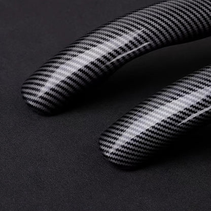 Premium PVC Steering Wheel Cover - Non-Slip, Carbon Fiber Design, Without Inner Circle, Enhanced Grip and Control for a Superior Driving Experience