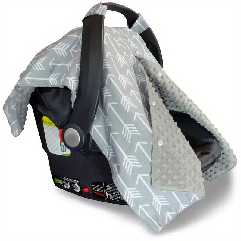 Car Seat Covers For Babies, Infant Baby Boys Girls Car Seat Canopy, Multiuse Warm Baby Stroller Canopy, 2 Layers Breathable Car Seat Covers, Universal Fit For Baby Car Seat Christmas, Thanksgiving day, New Year, Valentine's D