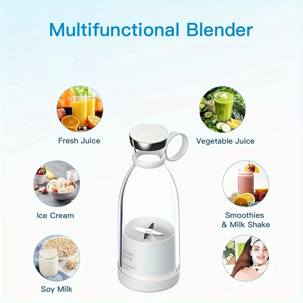 350ml Wireless Portable Electric Mini Fruit Blender - Perfect for On-the-Go Juicer!