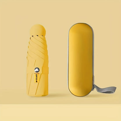 Mei Qi Lin Compact 6-Rib Mini Umbrella - High-Quality, Foldable Sun Protection with Stylish Design