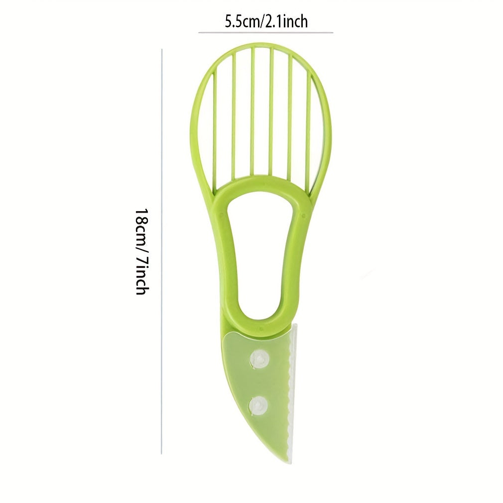 1/2pcs, 3-in-1 Avocado Slicer Shea Corer Butter Fruit Peeler Cutter Pulp Separator Plastic Knife Kitchen Vegetable Tools Home Accessory Kitchen Accessories