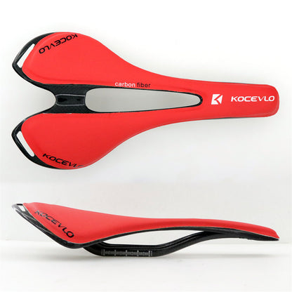 Kocevlo Carbon Fiber Mountain Bike Saddle Blue Cushion Carbon Fiber Seat Pad
