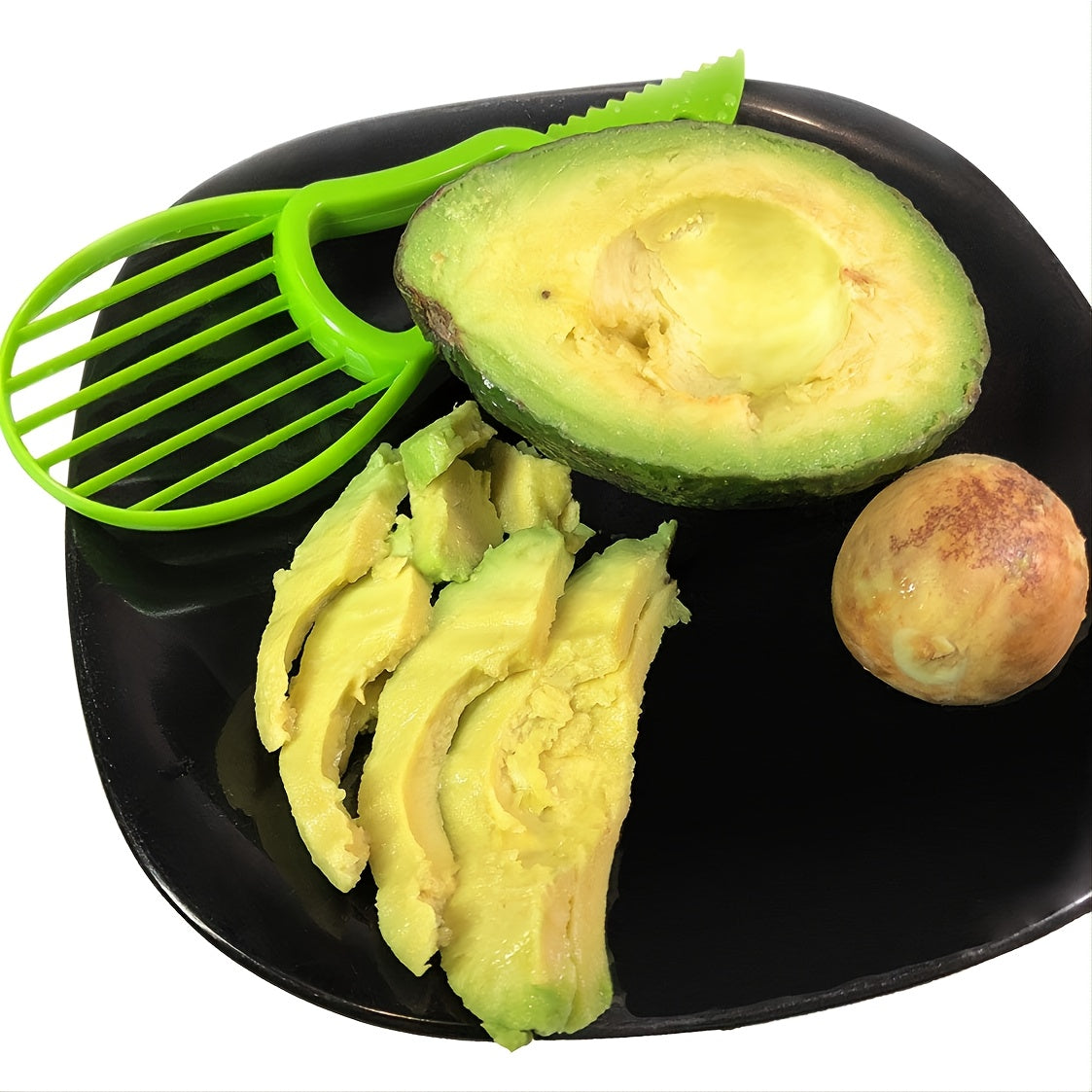 1/2pcs, 3-in-1 Avocado Slicer Shea Corer Butter Fruit Peeler Cutter Pulp Separator Plastic Knife Kitchen Vegetable Tools Home Accessory Kitchen Accessories