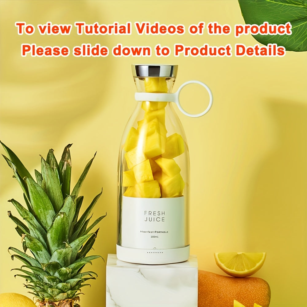 350ml Wireless Portable Electric Mini Fruit Blender - Perfect for On-the-Go Juicer!