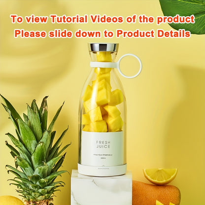 350ml Wireless Portable Electric Mini Fruit Blender - Perfect for On-the-Go Juicer!