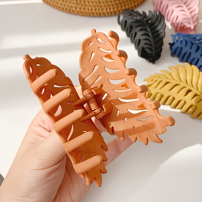 [Large Leaf Hair Claw Clip] Fall Autumn Hair Clips, Large Hair Claw, Leaf, Hair Clip, Large Hair Claw Clip, Hair Claw, Hair Clip, Claw Clip, Hair Clip For Women