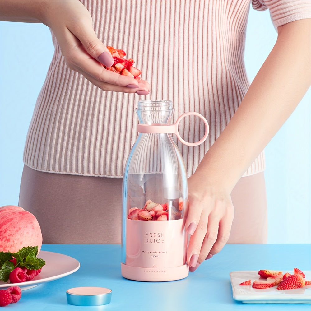 350ml Wireless Portable Electric Mini Fruit Blender - Perfect for On-the-Go Juicer!