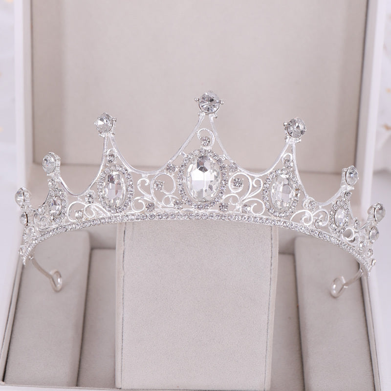 Rhinestone Crown Headband Wedding Bride Princess Queen Hair Tiara