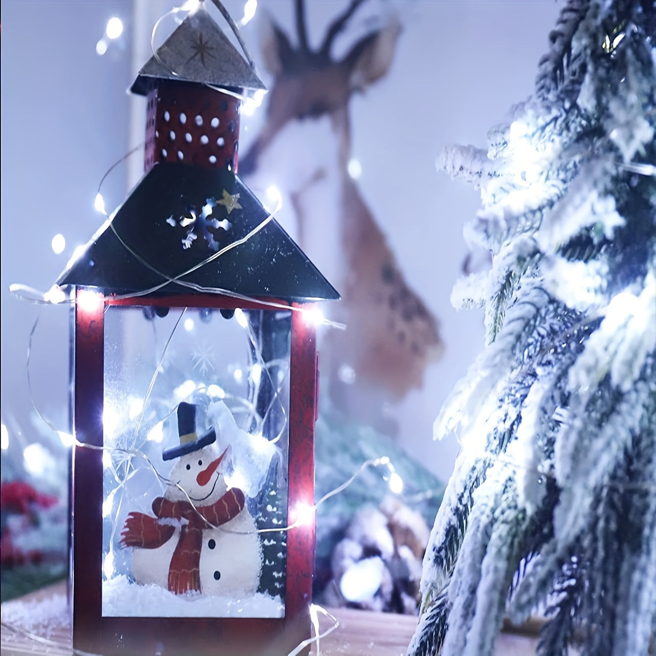 1pc 118in/197in/394in/787in, 30/50/100/200LED, Outdoor String Lights, Christmas Star Lights, Battery Powered (Not Included), DIY LED Fairy String Light, Copper Wire Light, Holiday Lighting Garland For Christmas Wedding Party