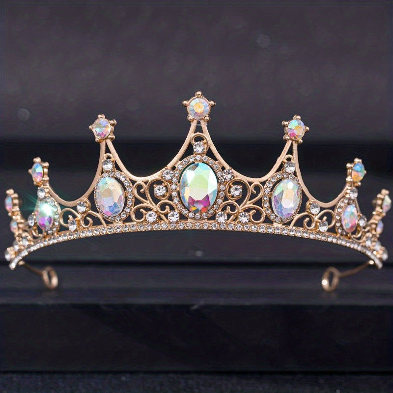 Rhinestone Crown Headband Wedding Bride Princess Queen Hair Tiara