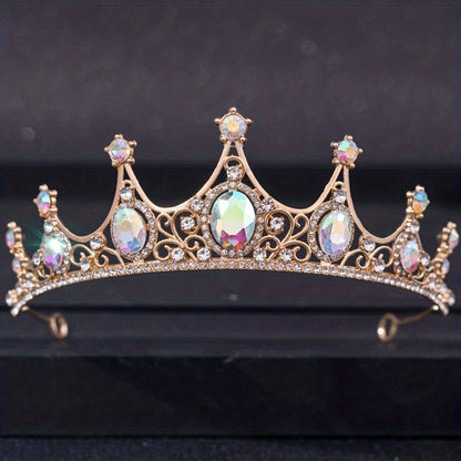 Rhinestone Crown Headband Wedding Bride Princess Queen Hair Tiara