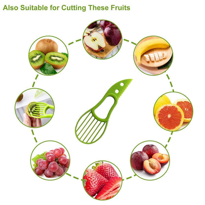 1/2pcs, 3-in-1 Avocado Slicer Shea Corer Butter Fruit Peeler Cutter Pulp Separator Plastic Knife Kitchen Vegetable Tools Home Accessory Kitchen Accessories