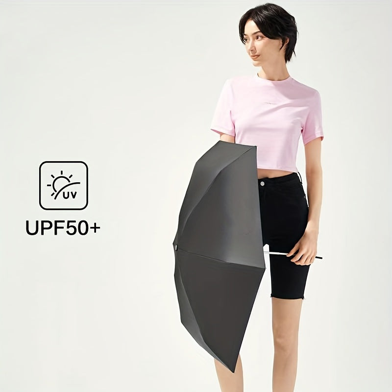 Mei Qi Lin Compact 6-Rib Mini Umbrella - High-Quality, Foldable Sun Protection with Stylish Design