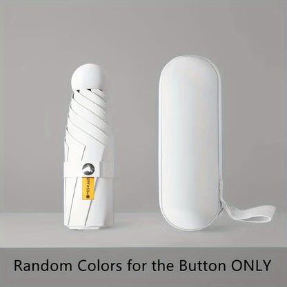 Mei Qi Lin Compact 6-Rib Mini Umbrella - High-Quality, Foldable Sun Protection with Stylish Design