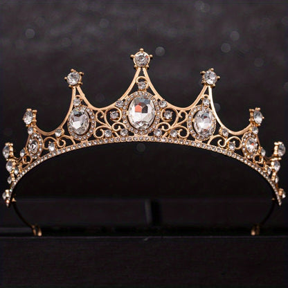 Rhinestone Crown Headband Wedding Bride Princess Queen Hair Tiara