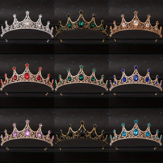 Rhinestone Crown Headband Wedding Bride Princess Queen Hair Tiara