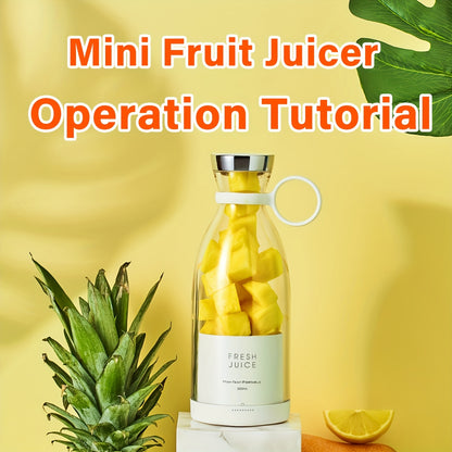 350ml Wireless Portable Electric Mini Fruit Blender - Perfect for On-the-Go Juicer!