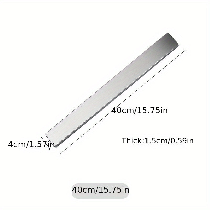 1pc Stainless Steel Stronghold Magnetic Knife Holder - Space-Saving Wall Strip for Kitchen Utensils, Apartment Essentials, and Back to School Supplies - Perfect for College Dorm Organization and Easy Meal Prep