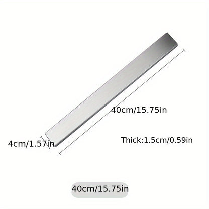 1pc Stainless Steel Stronghold Magnetic Knife Holder - Space-Saving Wall Strip for Kitchen Utensils, Apartment Essentials, and Back to School Supplies - Perfect for College Dorm Organization and Easy Meal Prep
