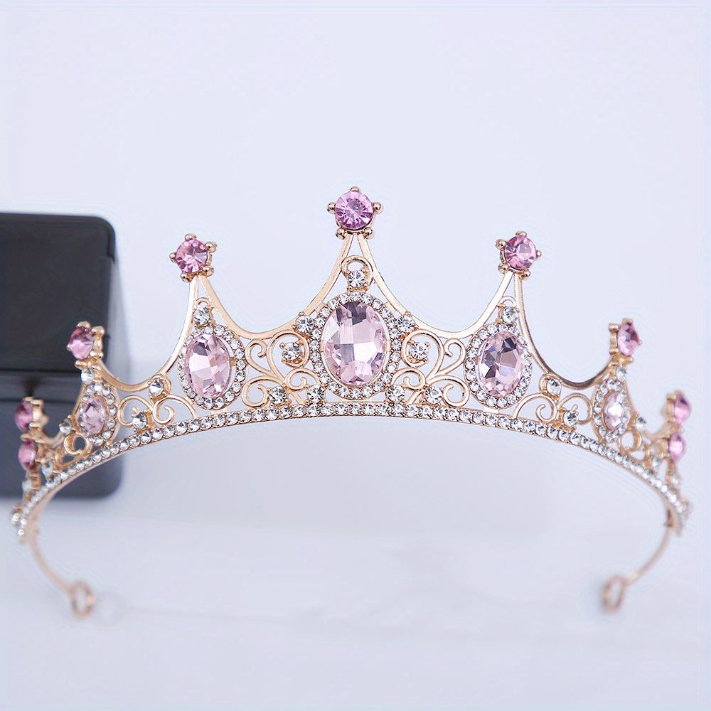 Rhinestone Crown Headband Wedding Bride Princess Queen Hair Tiara