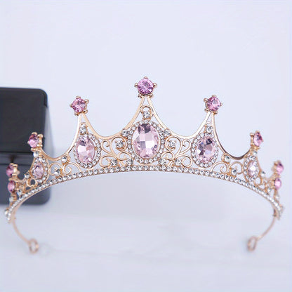 Rhinestone Crown Headband Wedding Bride Princess Queen Hair Tiara