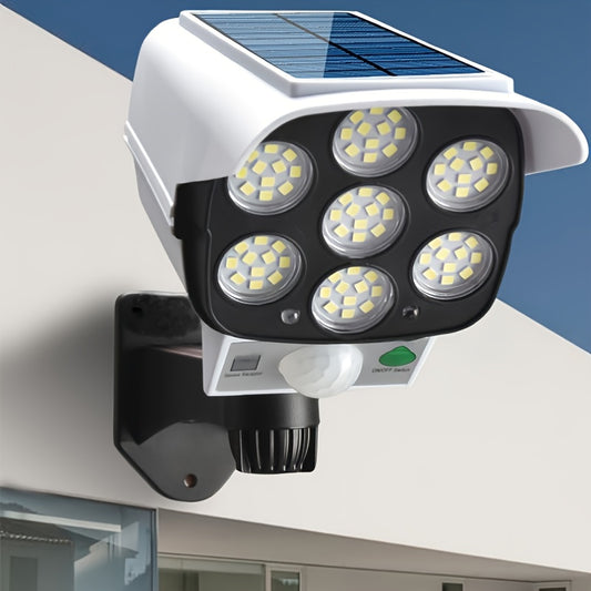 1pc motion sensor street lamp, Solar Garden LED Light, Simulation Surveillance, Fake Camera, Human Body Sensor Wall Light, Outdoor Smart Street Light