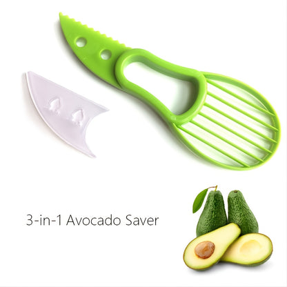 1/2pcs, 3-in-1 Avocado Slicer Shea Corer Butter Fruit Peeler Cutter Pulp Separator Plastic Knife Kitchen Vegetable Tools Home Accessory Kitchen Accessories