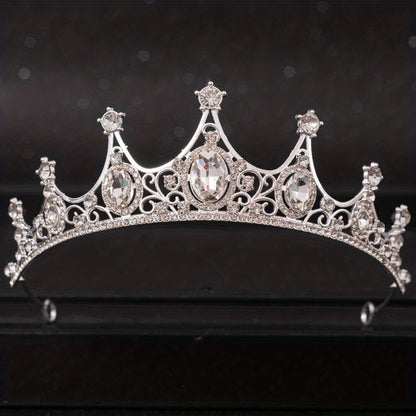 Rhinestone Crown Headband Wedding Bride Princess Queen Hair Tiara