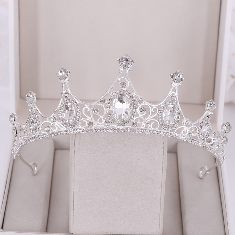 Rhinestone Crown Headband Wedding Bride Princess Queen Hair Tiara