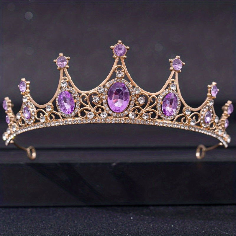 Rhinestone Crown Headband Wedding Bride Princess Queen Hair Tiara