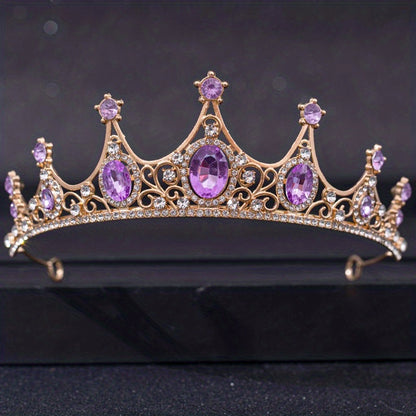 Rhinestone Crown Headband Wedding Bride Princess Queen Hair Tiara