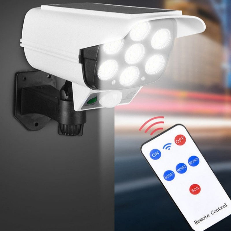 1pc motion sensor street lamp, Solar Garden LED Light, Simulation Surveillance, Fake Camera, Human Body Sensor Wall Light, Outdoor Smart Street Light