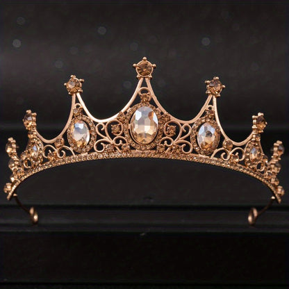 Rhinestone Crown Headband Wedding Bride Princess Queen Hair Tiara