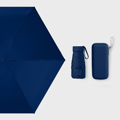 Mei Qi Lin Compact 6-Rib Mini Umbrella - High-Quality, Foldable Sun Protection with Stylish Design