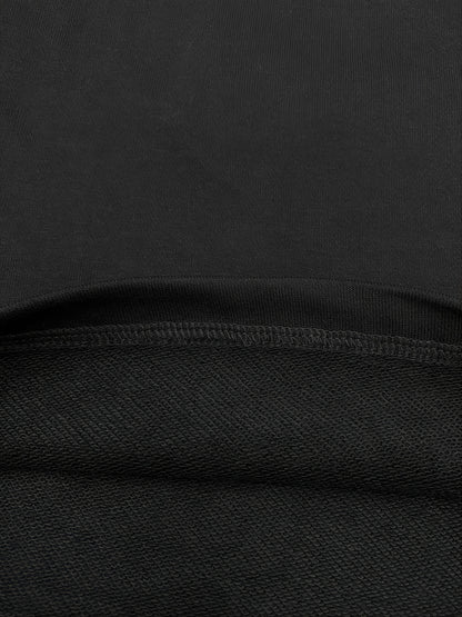 Mens Fashion Shorts - Fashionable Streetwear Design, Simple yet Stylish, Trendy and Modern Look, Solid Black Color, Sports-inspired Drawstring Waistband, Perfect for Casual Occasions - Featuring Eye-catching Blue Letter Print