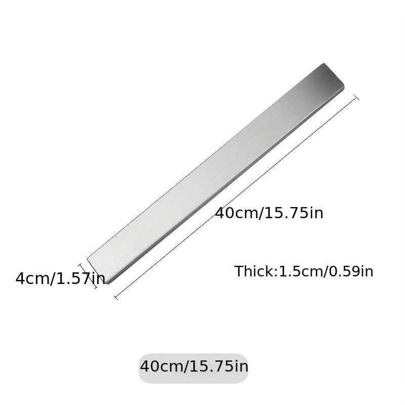 1pc Stainless Steel Stronghold Magnetic Knife Holder - Space-Saving Wall Strip for Kitchen Utensils, Apartment Essentials, and Back to School Supplies - Perfect for College Dorm Organization and Easy Meal Prep