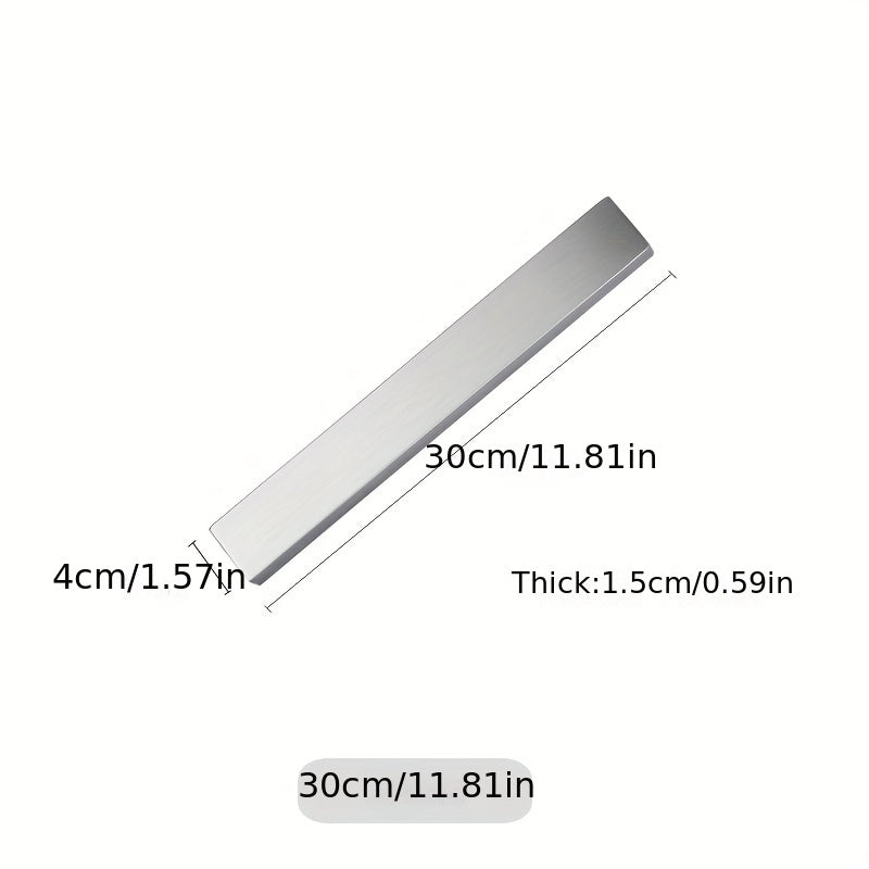 1pc Stainless Steel Stronghold Magnetic Knife Holder - Space-Saving Wall Strip for Kitchen Utensils, Apartment Essentials, and Back to School Supplies - Perfect for College Dorm Organization and Easy Meal Prep