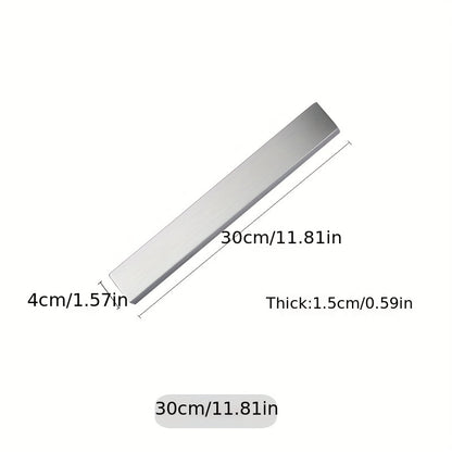 1pc Stainless Steel Stronghold Magnetic Knife Holder - Space-Saving Wall Strip for Kitchen Utensils, Apartment Essentials, and Back to School Supplies - Perfect for College Dorm Organization and Easy Meal Prep