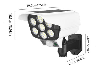 1pc motion sensor street lamp, Solar Garden LED Light, Simulation Surveillance, Fake Camera, Human Body Sensor Wall Light, Outdoor Smart Street Light
