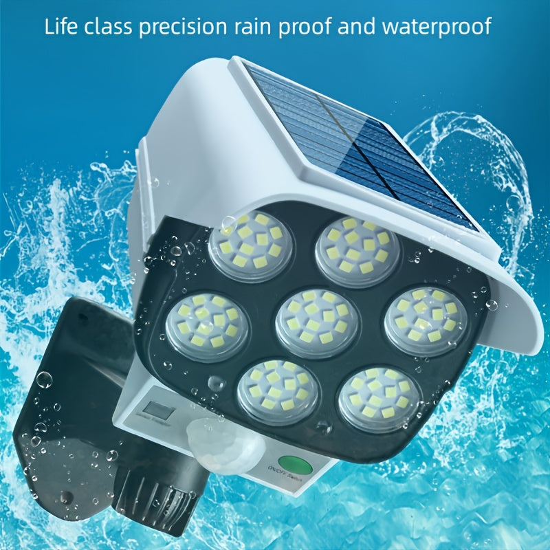 1pc motion sensor street lamp, Solar Garden LED Light, Simulation Surveillance, Fake Camera, Human Body Sensor Wall Light, Outdoor Smart Street Light