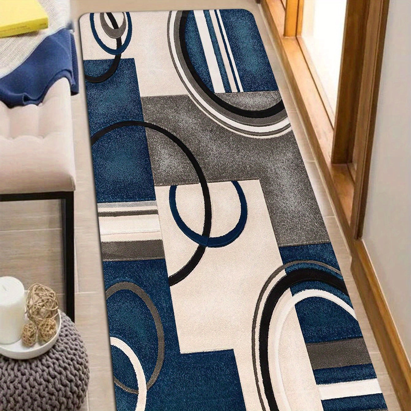 1pc Non-Slip Modern Door Mat - Thick Padded Indoor Entrance Mat for Home Decor and Floor Protection